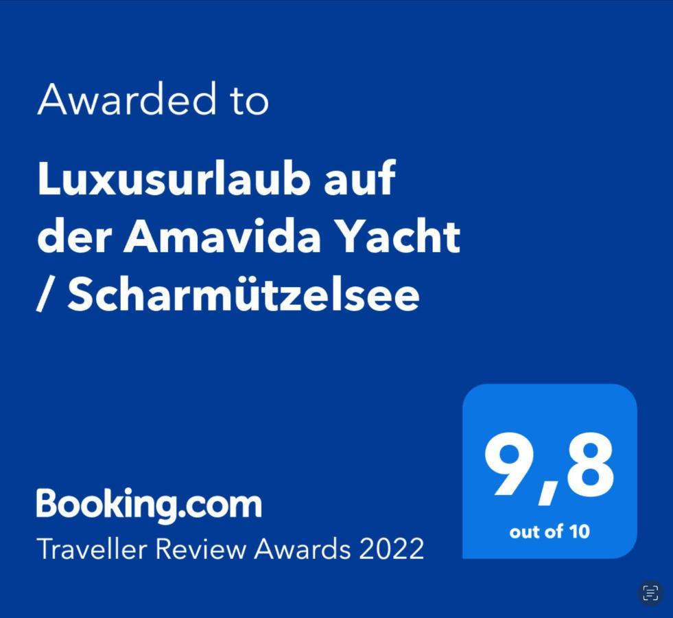 Luxusurlaub Auf Der Amavida Yacht / Scharmuetzelsee Bad Saarow Exteriér fotografie